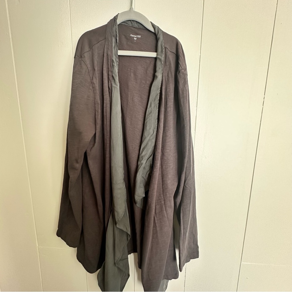 Garnet Hill Open Front Cardigan
